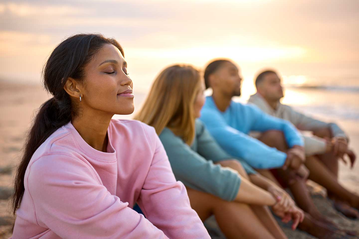 Mindfulness station by HealthFairsDirect.com, offering relaxation, stress reduction, and mental wellness for employees at corporate events.